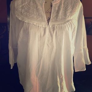 NWT Abercrombie & Fitch White Blouse XS